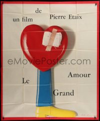 9f743 GREAT LOVE French 1p 1969 Pierre Etaix's Le Grand Amour, Francois art of bandaged heart!