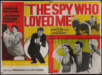 9f025 SPY WHO LOVED ME Indian 4sh 1977 different montage of Roger Moore as James Bond, very rare!
