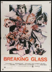 9f330 BREAKING GLASS Italian 1p 1980 Hazel O'Connor is outrageous & rebellious, post punk!