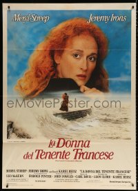 9f383 FRENCH LIEUTENANT'S WOMAN Italian 1p 1981 super close photo of Meryl Streep, Harold Pinter!