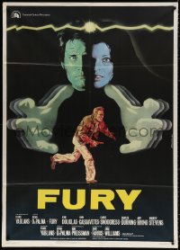 9f385 FURY Italian 1p 1978 Brian De Palma, different Iaia art of Kirk Douglas & Amy Irving!