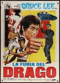 9f399 GREEN HORNET Italian 1p 1975 different Ezio Tarantelli art with Bruce Lee as Kato!
