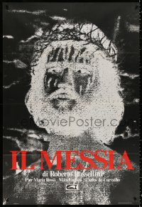 9f415 IL MESSIA black style Italian 1p 1976 Rossellini, negative image of Rossi as Jesus, rare!