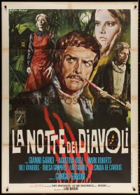 9f468 NIGHT OF THE DEVILS Italian 1p 1972 La Notte Dei Diavoli, Gasparri art of Garko & cast!