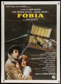 9f483 PHOBIA Italian 1p 1980 directed by John Huston, crazy psychiatrist Paul Michael Glaser, Hogan