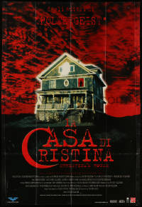 9f219 CHRISTINA'S HOUSE Italian 2p 2000 Canadian horror, cool haunted house under red sky!