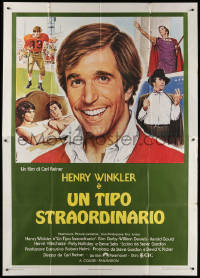 9f267 ONE & ONLY Italian 2p 1979 different B. Napoli art of Henry Winkler & Kim Darby, rare!