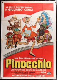 9f270 PINOCCHIO Italian 2p 1972 most faithful animated adaptation of Carlo Collodi's story!