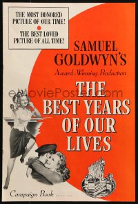 9f083 BEST YEARS OF OUR LIVES pressbook R1954 Dana Andrews, Teresa Wright, sexy Virginia Mayo!
