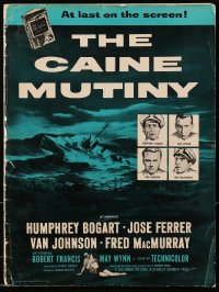 9f092 CAINE MUTINY pressbook 1954 Humphrey Bogart, Jose Ferrer, Van Johnson, Fred MacMurray!