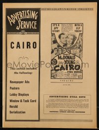 9f093 CAIRO pressbook 1942 Jeanette MacDonald, Robert Young, Ethel Waters, it's a spy story!