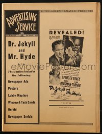 9f106 DR. JEKYLL & MR. HYDE pressbook 1941 Spencer Tracy, Ingrid Bergman, Lana Turner, classic!