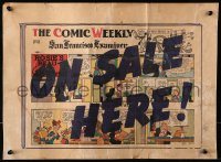 9f001 COMIC WEEKLY 14x19 advertising poster 1930s George McManus Rose's Beau comic, SF Examiner!