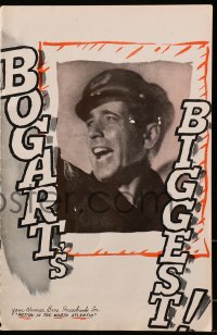 9f074 ACTION IN THE NORTH ATLANTIC pressbook 1943 great images of Humphrey Bogart in World War II!