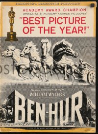 9f081 BEN-HUR Academy Awards pressbook 1961 incredibly elaborate Exhibitor's Promotion Portflio!