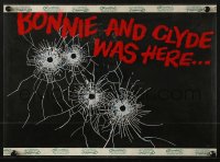 9f087 BONNIE & CLYDE pressbook 1967 Arthur Penn, includes clear acetate with bullet holes!