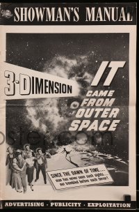 9f126 IT CAME FROM OUTER SPACE 3D pressbook 1953 Jack Arnold classic sci-fi, Ray Bradbury!