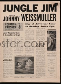9f129 JUNGLE JIM pressbook 1948 Johnny Weissmuller, Virginia Grey, George Reeves, very rare!