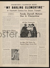 9f149 MY DARLING CLEMENTINE pressbook R1953 John Ford, Henry Fonda, Victor Mature, Linda Darnell!