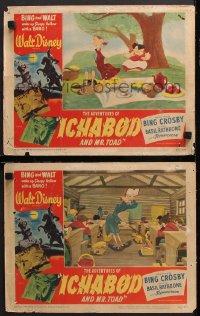9g848 ADVENTURES OF ICHABOD & MISTER TOAD 2 LCs 1949 BING and WALT wake up Sleepy Hollow w/ a BANG!