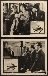 9g851 ANATOMY OF A MURDER 2 LCs 1959 Otto Preminger, classic Saul Bass dead body silhouette art