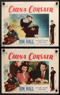 9g867 CHINA CORSAIR 2 LCs 1951 pirate queen Lisa Ferraday stalks racket king Jon Hall!