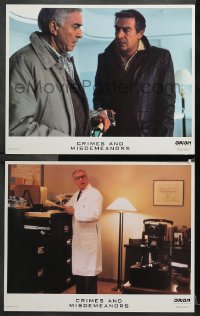 9g875 CRIMES & MISDEMEANORS 2 LCs 1989 Woody Allen directs, Martin Landau, Jerry Orbach!
