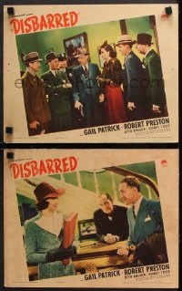 9g880 DISBARRED 2 LCs 1939 great images of lady lawyer Gail Patrick, Otto Kruger and cast!