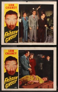 9g893 FROZEN GHOST 2 LCs R1954 Lon Chaney Jr, Ankers, Verdugo, he will turn your blood to ice!