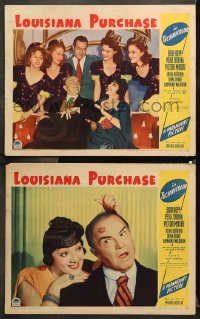 9g918 LOUISIANA PURCHASE 2 LCs 1941 Bob Hope w/ sexy Vera Zorina and pretty showgirls, Victor Moore!
