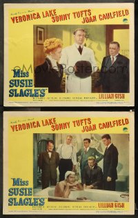 9g935 MISS SUSIE SLAGLE'S 2 LCs 1946 Veronica Lake, Sonny Tufts, Billy De Wolfe, one with Bridges!
