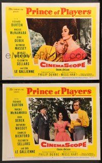 9g947 PRINCE OF PLAYERS 2 LCs 1955 Richard Burton as Edwin Booth, McNamara, Derek, Bickford!