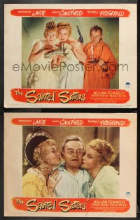 9g952 SAINTED SISTERS 2 LCs 1948 sexy Veronica Lake & Joan Caulfield, Barry Fitzgerald!