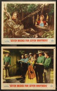 9g958 SEVEN BRIDES FOR SEVEN BROTHERS 2 LCs 1954 Jane Powell & Howard Keel, classic MGM musical!