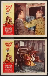 9g961 SHACK OUT ON 101 2 LCs 1955 sexy young Terry Moore, Lee Marvin, Frank Lovejoy, Wynn!
