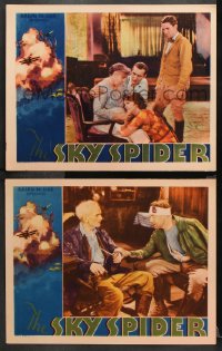 9g980 SKY SPIDER 2 LCs 1931 air mail pilot Glenn Tryon with sexiest Blanche Mehaffey!