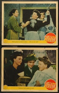 9g989 TISH 2 LCs 1942 wacky hillbilly Marjorie Main, Zasu Pitts, Aline MacMahon!
