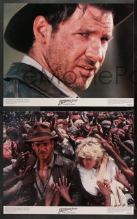 9g187 INDIANA JONES & THE TEMPLE OF DOOM 8 color 11x14 stills 1984 Harrison Ford, Kate Capshaw!
