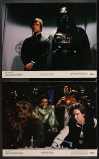 9g310 RETURN OF THE JEDI 8 color 11x14 stills 1983 Luke, Leia, Han, Chewbacca, complete set!