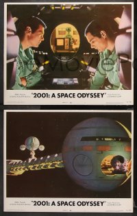 9g499 2001: A SPACE ODYSSEY 6 LCs R1972 Stanley Kubrick, Keir Dullea, Gary Lockwell, Sylvester!