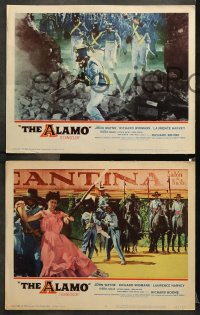 9g753 ALAMO 3 LCs 1960 directed by and starring John Wayne, all great battle images!