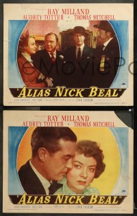9g754 ALIAS NICK BEAL 3 LCs 1949 Thomas Mitchell has made Faustian deal with Ray Milland!
