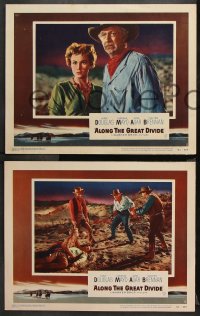 9g415 ALONG THE GREAT DIVIDE 7 LCs 1951 Kirk Douglas, Virginia Mayo, Walter Brennan, Raoul Walsh!