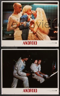 9g042 ANDROID 8 int'l LCs 1982 Klaus Kinski, Norbert Weisser, Max 404 learns to love & kill!