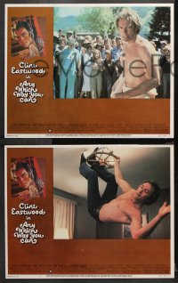 9g666 ANY WHICH WAY YOU CAN 4 LCs 1980 great images of Clint Eastwood & Sondra Locke!