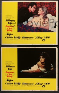 9g046 ANYONE CAN PLAY 8 LCs 1968 sexy Claudine Auger, Ursula Andress, Virna Lisi, Marisa Mell