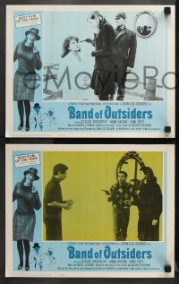9g059 BAND OF OUTSIDERS 8 LCs 1966 Jean-Luc Godard's Bande a Part, Anna Karina, Claude Brasseur