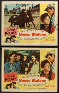 9g071 BOOTS MALONE 8 LCs 1951 William Holden, young horse jockey Johnny Stewart!