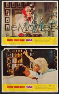 9g082 CAPRICE 8 LCs 1967 great images of pretty Doris Day, Richard Harris, spy comedy!