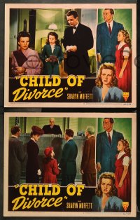 9g766 CHILD OF DIVORCE 3 LCs 1946 directed by Richard Fleischer, Sharyn Moffett affected by split!